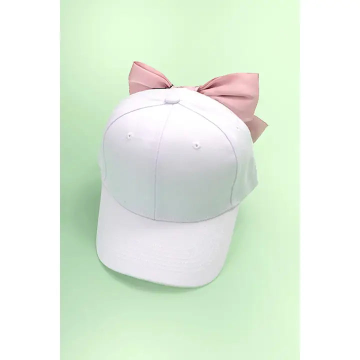 Big Bow Ribbon Baseball Hat Cap