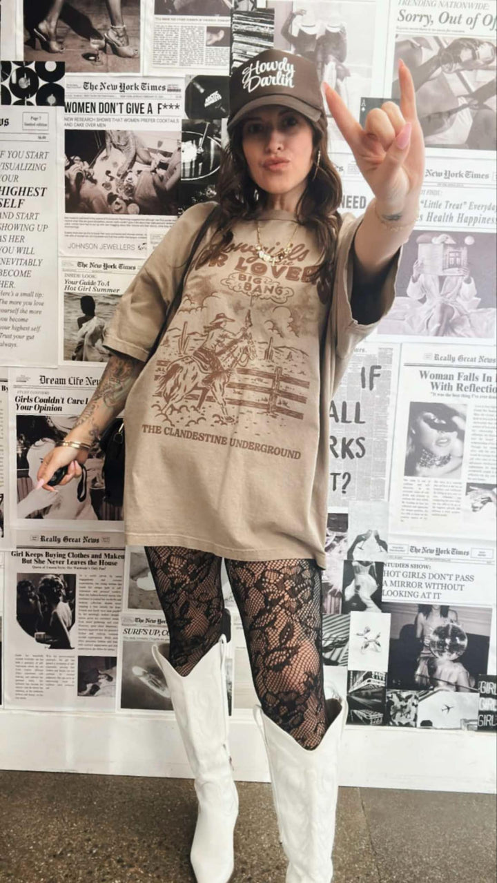 Cowgirls Are For Lovers Graphic Tee
