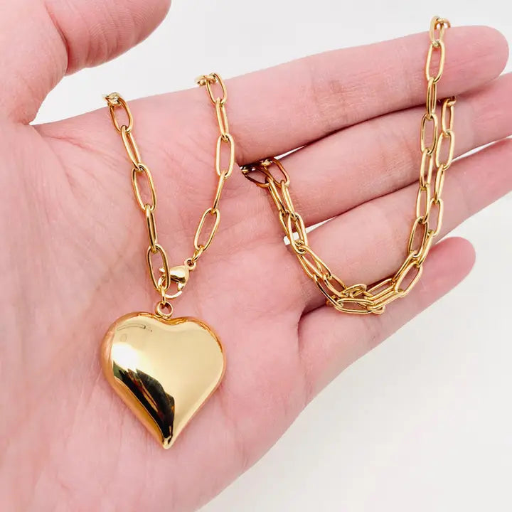 The Paperclip Heart Necklace