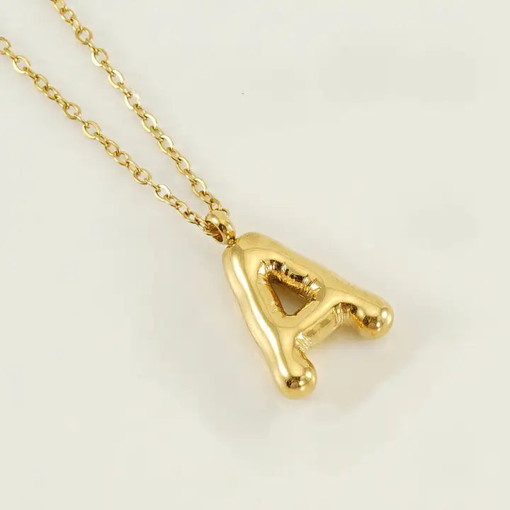 Initial Necklace 18K Gold Plated Pendant Necklace