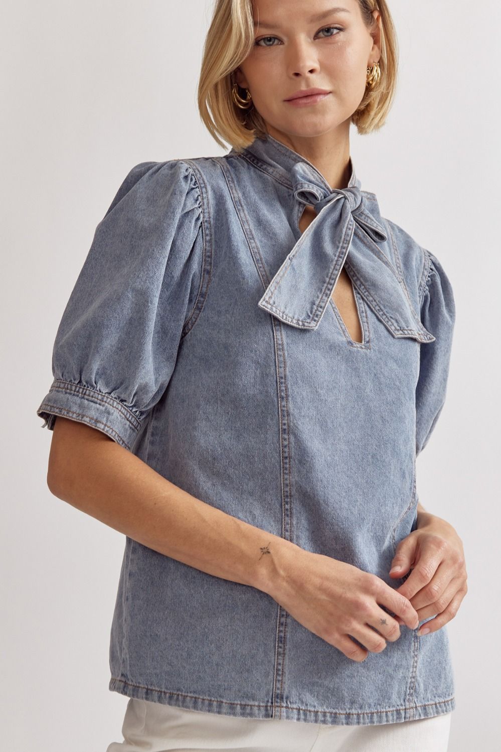 The Avery Denim Top