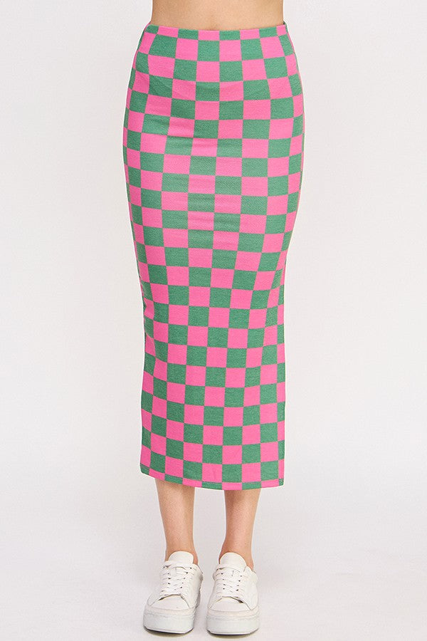 The Leann Checkered Skirt