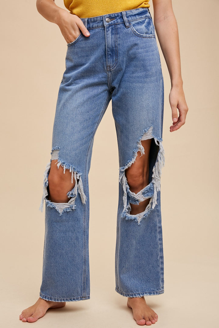 90's Baby Distressed Jeans