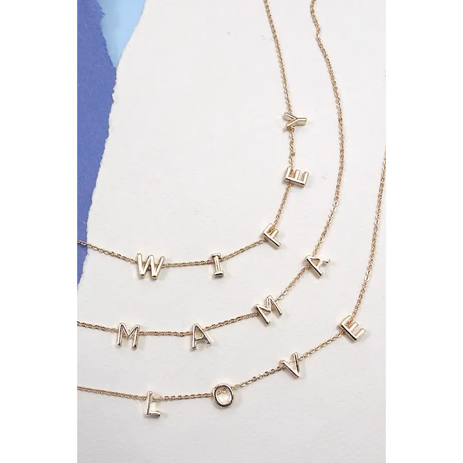 Mama Wifey Love Necklaces