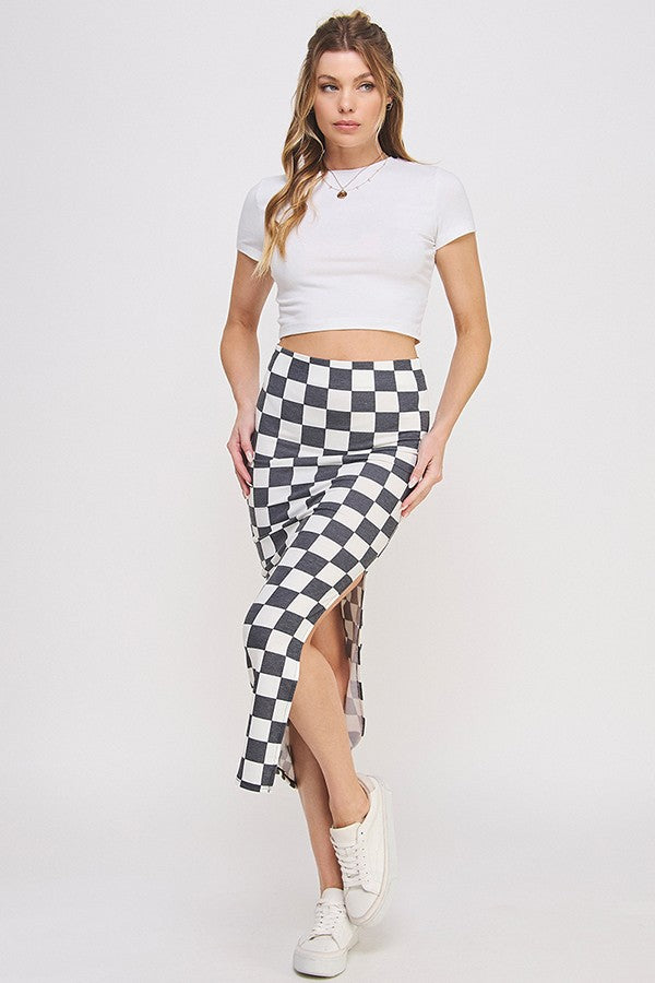 The Leann Checkered Skirt