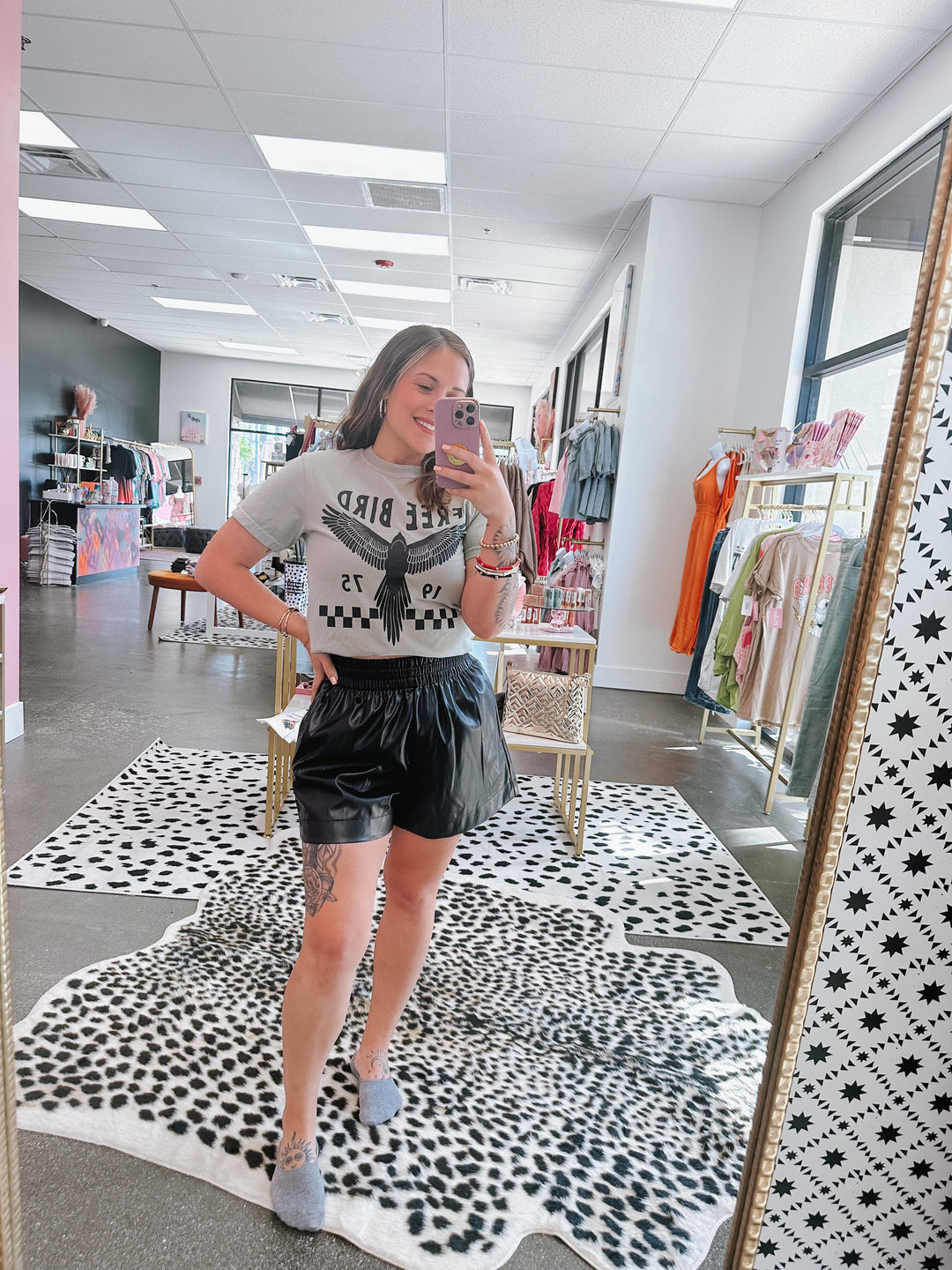 The Natalie Leather Shorts