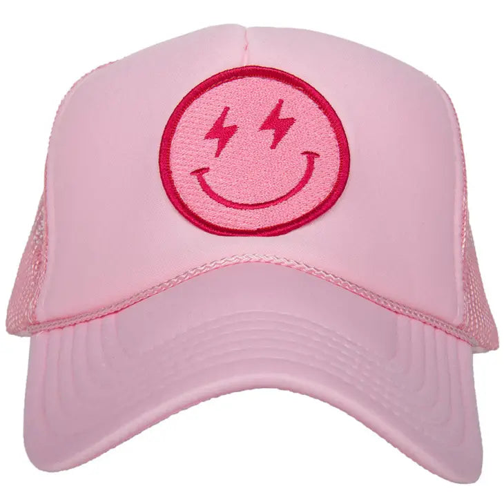 Lightning Happy Face Trucker hat